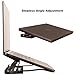 Psitek Aluminum Fold & Laptop Riser Stand 3-in-1 Adjustable, Foldable Cooling Stand with Integrated Storage Box, Ruler and Ultra-Slim Portable Design for MacBook, Tablet, Ipad, Keyboard and All Laptop