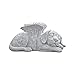 Design Toscano Dog Angel Pet Memorial Grave Marker Tribute Statue, 10 Inch, Polyresin, Stone Finish