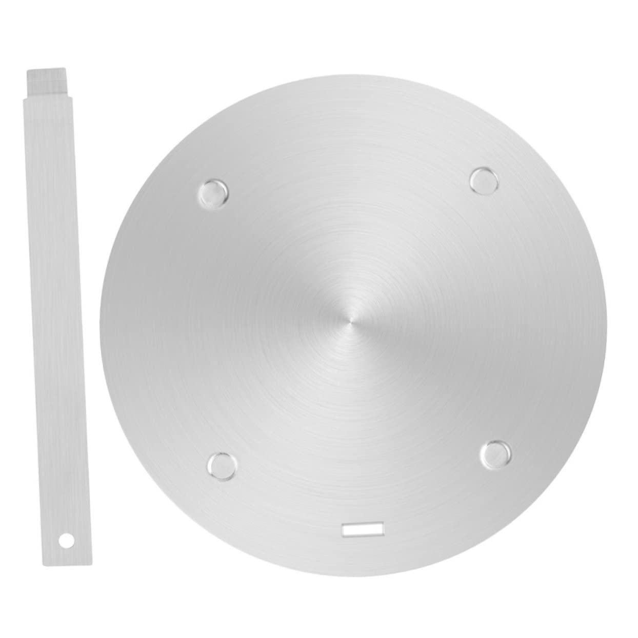 Piastra di induzione Diffusore di Calore Adattatore in Acciaio Inox 30 Cm Manico per a Gas ed Elettrici Distribuzione Uniforme Sbrinamento Utensile da Cucina