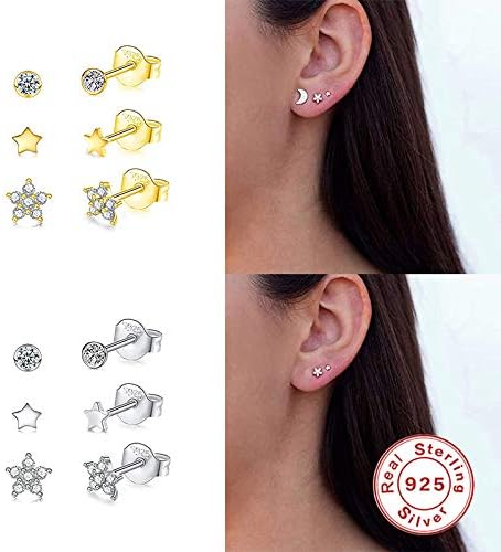 イヤリングセット ZX ジルコンイヤリング 3個セット 925スターリングシルバー かわいい