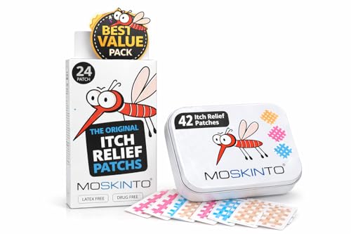 Moskinto The Original Itch Relief Patch, Mosquito Bite Patches for All Ages, Instant Relief Natural...