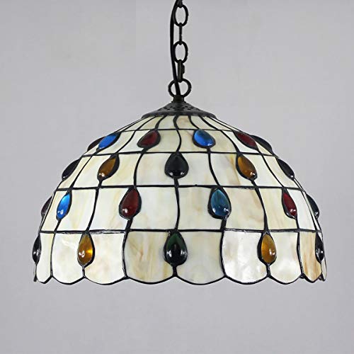 Plafonnier Phoenix Tail lustre 12" d'exception en perles pour intérieur raffiné