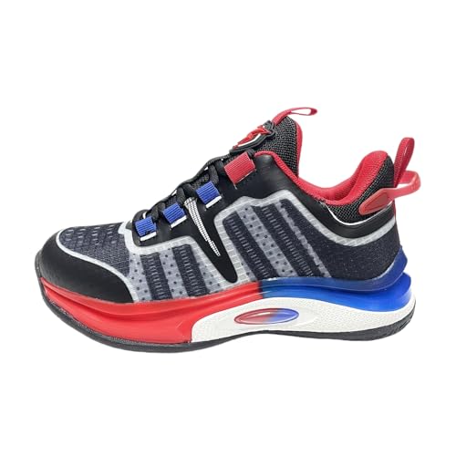 XCUT Kids Athletic Basketball Sneakers, Mid Top, Breathable Mesh, Unisex Running Shoes