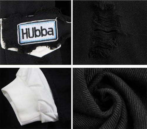 Anime Hoodie Denim Jacket Unisex Ripped Jean Coat Cosplay Pullover Hooded Sweatshirt3