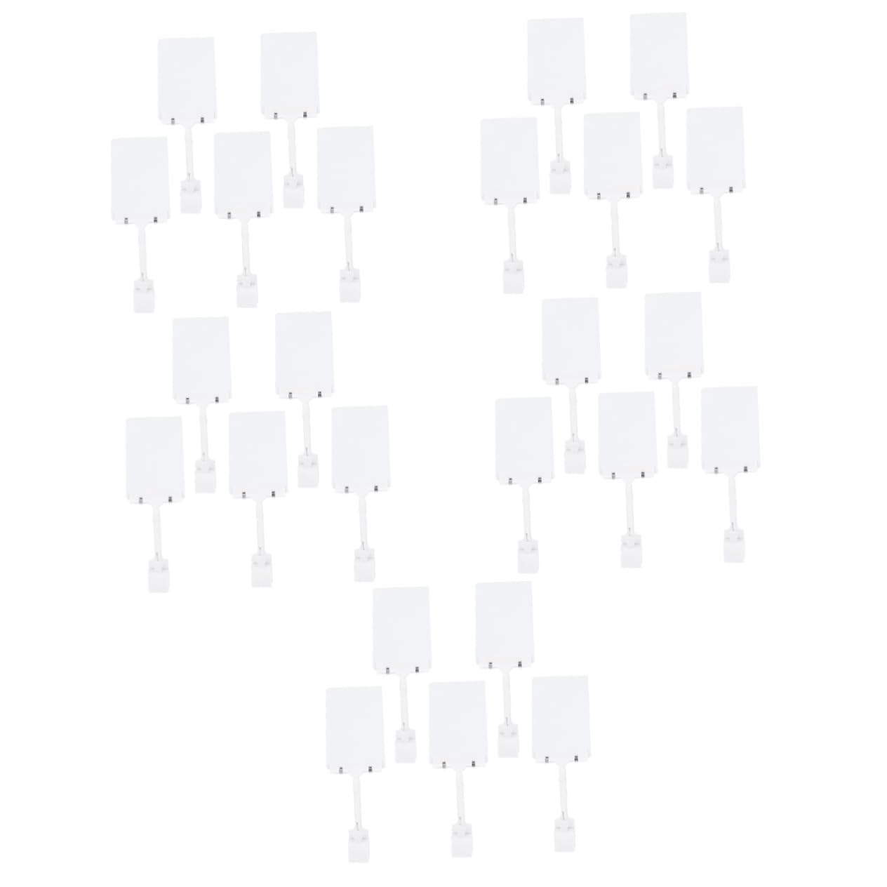 HOMSFOU 5 Set Supporti Per Prezzi Impermeabili Per Display Segnaprezzo Riutilizzabili Per Pubblicitari Per Negozi E Ristoranti 5 Pezzi*5