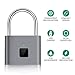 Fingerprint Padlock, Smart Keyless Security Locker Lock Fingerprint Lock Gym Lock IP65 Waterproof Anti-Theft USB Rechargeable Suitable for School Locker/Gym/Door/Cabinet/Suitcase/Backpack