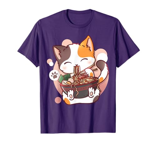Ramen Cat Anime Kawaii Neko Japanese T-Shirt