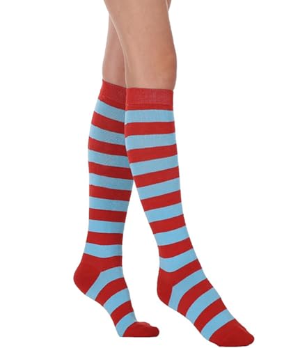 Image of Striped Knee High Socks for Women Outdoor Sport Athletic Stripe Casual Tube Socks