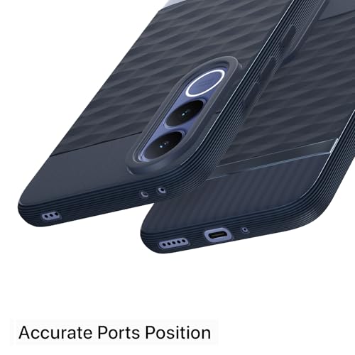 Image of Outlouders Back Cover for Vivo V70 FE 5G | Full Camera Protection | TPU Soft Flexible Shockproof Bumper Case (Blue)