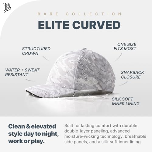 Image of Branded Bills Pearl Old Glory PVC Artic Camo Elite Curved, Snapback Closure, Lightweight, Comfortable Baseball Cap