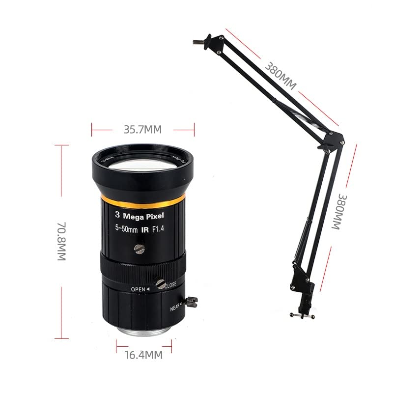 Microscope Digital Industrial Microscope Camera, Big Visual Fixed Focus Lens(620-MV0550)