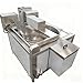 Commercial Industrial Round Pot Deep Fryer, Batch Fryer Frying Equipment with Large Capacity Oil Tank, Stainless Steel Fryer Machine for Restaurants, Catering Services and Food Processing Factory