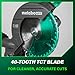 Metabo HPT 10-Inch Single Bevel Compound Miter Saw, 15-Amp Power Saw with Xact Cut Shadow Line, Precision Miter Angles, Single Bevel 0-45°, 40T TCT Miter Saw Blade, Lightweight Design, C10FCG2