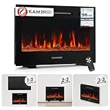 KAMINIO Camino elettrico MARLON - Caminetto elettrico 3-in-1 con riscaldamento, effetto fi...