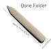VENCINK Genuine Bone Folder Paper Creaser Set Folding Scoring Burnishing Crafting Scrapbooking Tools for Bookbinding, Paper and Leather Crafts, Origami, Card Making and Office Supplies
