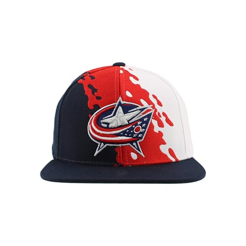 Image of ZHATS NHL Unisex-Adult NHL Officially Licensed Adjustable Snapback Hat Flat Bill Z11 Retro Paintbrush