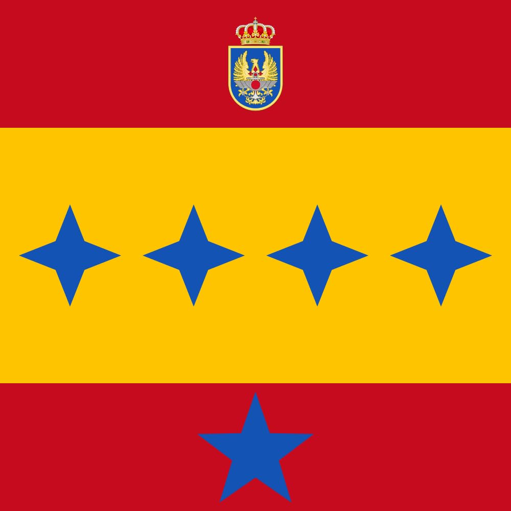 Drapeau Chief of the Defence Staff Spain 1,35m² résistant au vent et aux UV