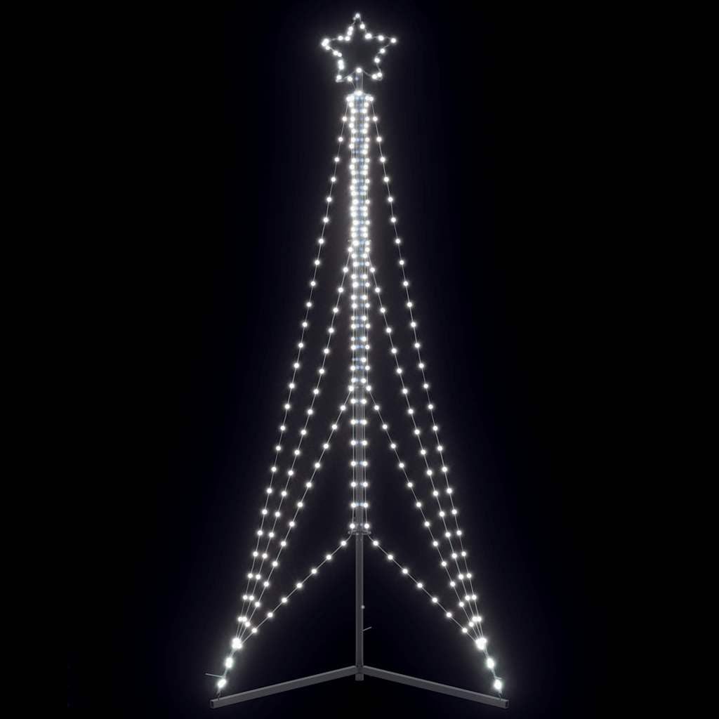 ShGaxin Weihnachtsbaum-Beleuchtung 483 LEDs Kaltweiß 240 cm, Weihnachtsbaum, Baum Außen, Christbaumlichterketten, Christbaum Außen - 4016413