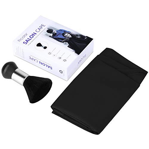 Frcolor Mantellina per parrucchieri, colore nero