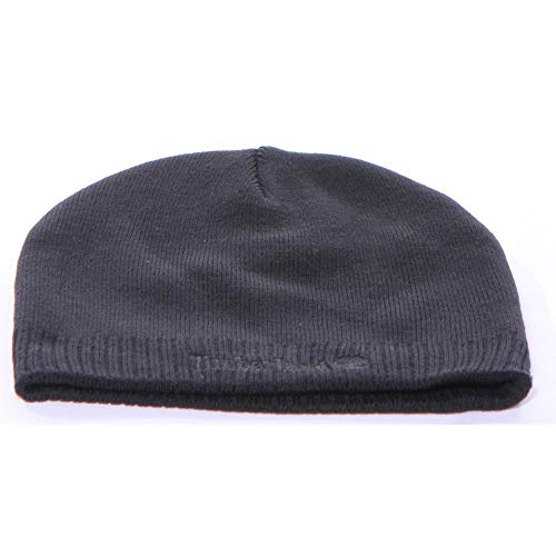 Timberland Knit Logo Beanie Basco, Black, Os Uomo
