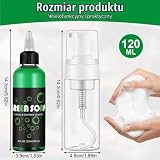 BUTBU Green Soap Tattoo, 120 ml Mydło do Tatuaży Green Soap, Zestaw do Czyszczenia Tatuaży, z Butelką Pianki, na Tatuaże, Akcesoria do Czyszczenia Piercingu
