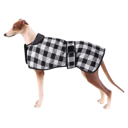Geyecete Waterproof Greyhound Whippet Lurcher Dog Coat-with Warm Fleecy Lining Inside Outdoor Dog...