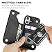 ONETOP Compatible with iPhone 16 Wallet Case with Card Holder, PU Leather Kickstand Card Slots Case, Double Magnetic Clasp and Durable Shockproof Cover 6.1 Inch (Black)