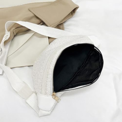 Riñonera de felpa OUNONA bolso casual y deportivo para chicas y universidad 3
