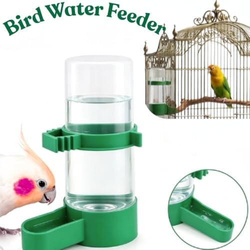 4 Pcs Large Bird Water Feeder, Plastic Drinker Feeder with Water Clip for Parrots, Budgies, Cockatiels, and Lovebirds — 사진 5