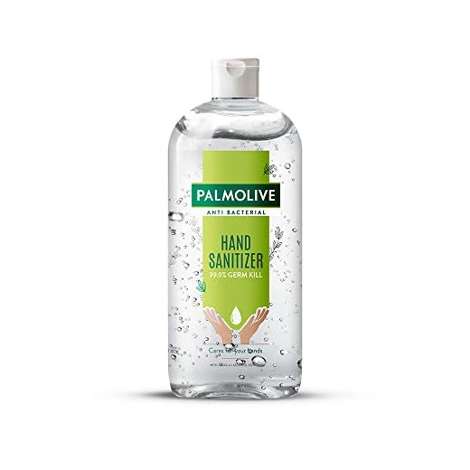 Palmolive Antibacterial Hand Sanitizer, 72% Alcohol Based Sanitizer, Kills Germs Instantly, Non Sticky, Gentle on Hands, 500ml