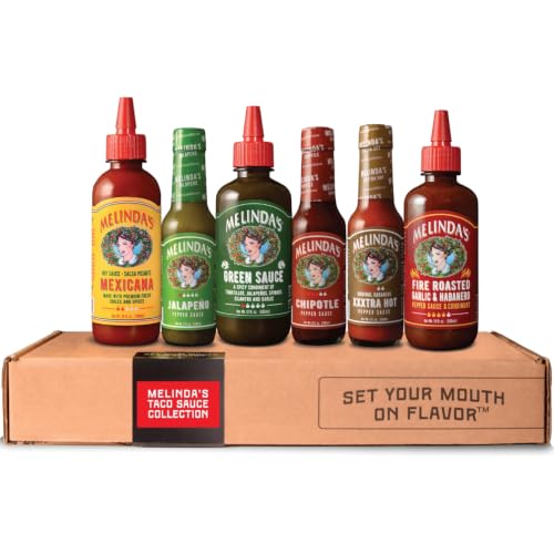 Melinda's Taco Sauce Collection - Taco Night Hot Sauce Set, 49oz 6pk