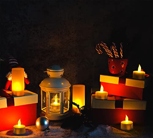 Mh Zone Rechargeable Candles 12 Rechargeable Tea Lights Led Flameless Flickering Candles, Like Real Candles, For Parties, Events, Weddings, Bar, Family, Dinner Outdoor Picnic #TOP5