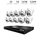 Night Owl 2-Way Audio 32 Channel 12MP NVR with 16TB HDD and 10 Wired IP 12MP Deterrence Dome Cameras