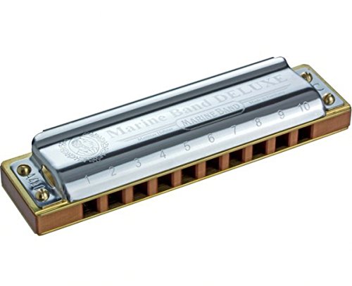 Harpe Deluxe-Marine Band in C-Harmonica en Do - Les Beatles, Paul McCartney, John Lennon, RIngo Starr, George Harrison Harpe Deluxe-Marine Band in C-Harmonica en Do