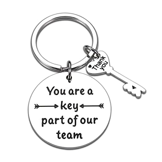 Office Thank You Gifts Coworker Keychain for Women Men Lady Boss Friend Supervisor Coach Team Employee Appreciation Gift Retirement Farewell Leaving Going Away Goodbye Gift Boss Day Birthday Christmas