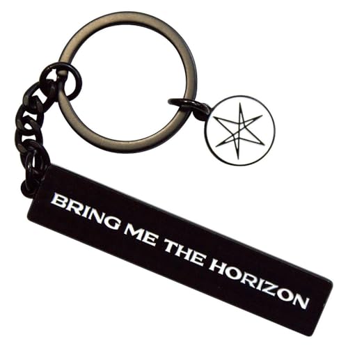 [Rock Off officially licensed products] Bring Me The Horizon Text Logo 6 Point Star Charm L[z_[ Keychain Size One Size