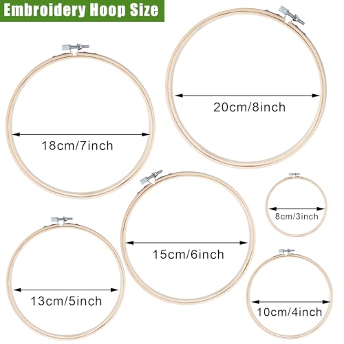 Biaungdo QY20240426-700 6 Pcs Embroidery Hoops Set thumb #1