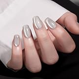 MAYCHAO 15ML Cat Eye Gel Nail Polish 1Pc Silver Magnetic Nail Polish with Magnet Soak off Holographic Cat Eye Gel Polish for Nail Art Manicure Salon DIY at Home - Image 4