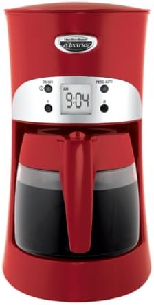 Amazon.com: Hamilton Beach Eclectrics 40111 all-metal 12-cup Cafetera, Rojo  marroquí : Hogar y Cocina