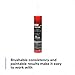 3M Dynatron Auto Seam Sealer Caulk, 550, Grey Color, Permanently Elastic, Fast-Skinning, Non-Staining, Non-Sagging, 12 oz