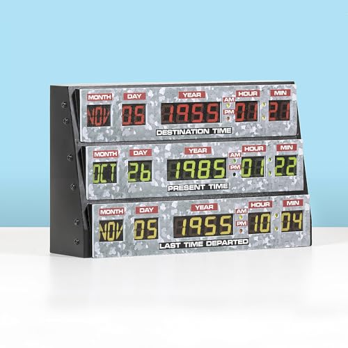 Numskull Back to The Future 3D Lamp Wall Light Plastic - Ambient Lighting Gaming Accessory for Bedroom, Home, Study, Office, Work - Official Back to The Future Merchandise