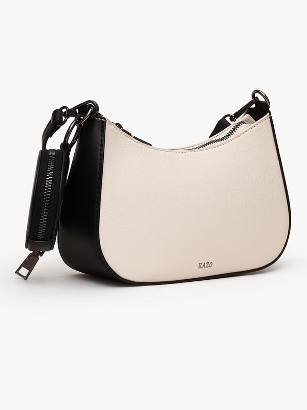 Image of Kazo Sophia Shoulder Bag | Premium Faux Leather Handbag for Women | Timeless Sophisticated Silhouette with Generous Interior