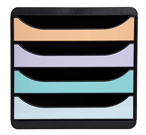 Exacompta 3104296D Big-Box Aquarel Glossy Black/Pastel