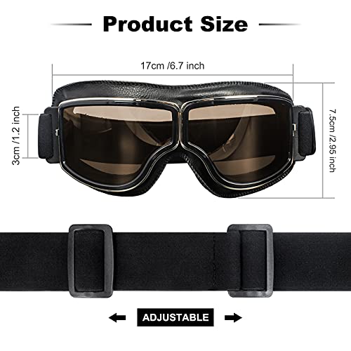 Yotawa Motorcycle Goggle Vintage Riding Glasses Women Men Adult Dirt Bike Off-Road Safety Sport Anti-Scratch Eyewear Cycling #TOP1