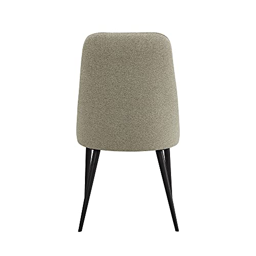 Ball & Cast Modern Kitchen Chair Upholstered Dining Chairs, Desk Chair Side Chair With Metal Legs, Brown Grey Set Of 2 #TOP5