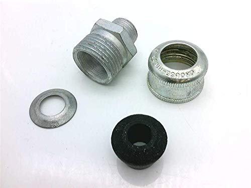 CROUSE HINDS CGB3893 3/8IN NPT, Neoprene Seal, Straight, Steel ZINC ELECTROPLATED Chromate Coat, Cable Gland