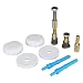 NEXT BY DANCO Zero Cut Bolts | Brass Toilet Mounting Bolts | Toilet Repair | White Bolt Caps |  Toilet Bolts Screws (10770)
