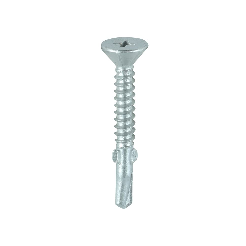 Timco Lw38s Exterior Wing Tip Self Drill Screw Silver Ruspert 4.8 X 38Mm Box Of 200 5055893316818
