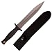 Swords and more Stiefelmesser – Spear Point Feste Klinge Boot Knife – doppelseitige Klinge aus Edelstahl, Non-Slip Griff, Scheide 28,5 cm, Stiefel- & Jackenmesser für Outdoor, Tactical und Survival