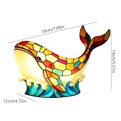 Lampe décorative rechargeable USB avec diffusion lumineuse douce pour meuble de salon - 5